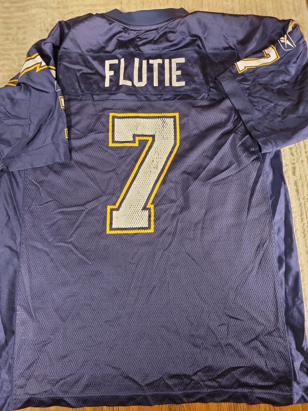 Reebok Doug Flutie San Diego LA Chargers Football Jersey Mens Large Adult